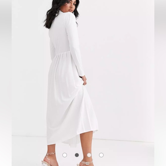 ASOS Ivory Shirt Dress Size 8 - Picture 2 of 10